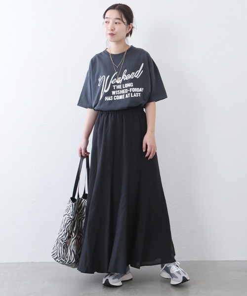 JOURNAL STANDARD（ジャーナルスタンダード）の「シアーリネンシックフレアスカート◆（スカート・レディース・グレー/ブラック/サックスブルー・36/38）」の19枚目の写真