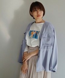 NICOLE white | ウエストドロストブルゾン(ブルゾン)