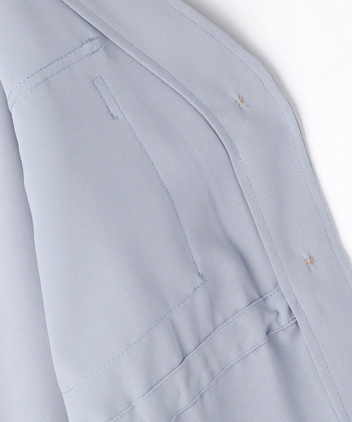 NICOLE white（ニコルホワイト）の「ウエストドロストブルゾン（ブルゾン・レディース・ライトグレー/ネイビー/サックスブルー・FREE）」の9枚目の写真