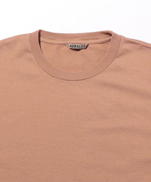 AURALEE（オーラリー）の「【別注】＜AURALEE（オーラリー）＞OD LUSTER /カットソー □□（Tシャツ/カットソー・メンズ・ベージュ/ブラウン/ケリー・5/4）」の5枚目の写真