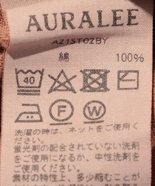 AURALEE（オーラリー）の「【別注】＜AURALEE（オーラリー）＞OD LUSTER /カットソー □□（Tシャツ/カットソー・メンズ・ベージュ/ブラウン/ケリー・5/4）」の11枚目の写真