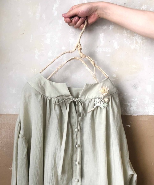 未使用新品】m.soeur エムスール がま口 flower コサージュ