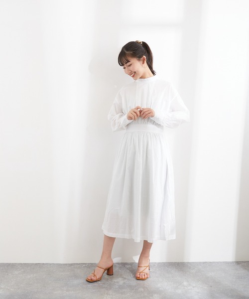 Wefst（ウェスト）の「【Wefst】60Sローンバックリボンワンピース（ワンピース・レディース・ブラック/オフホワイト/ミント・FREE）」の2枚目の写真