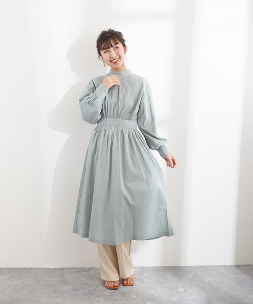 Wefst（ウェスト）の「【Wefst】60Sローンバックリボンワンピース（ワンピース・レディース・ブラック/オフホワイト/ミント・FREE）」の21枚目の写真