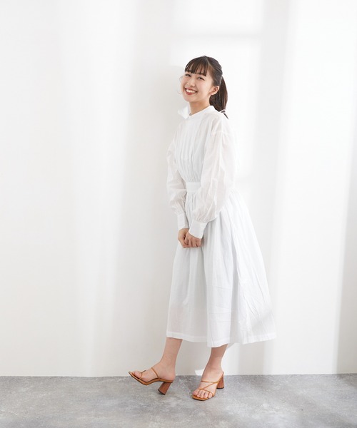 Wefst（ウェスト）の「【Wefst】60Sローンバックリボンワンピース（ワンピース・レディース・ブラック/オフホワイト/ミント・FREE）」の13枚目の写真