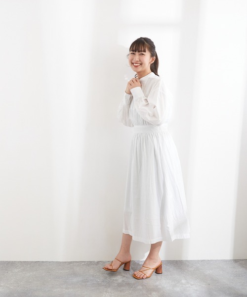 Wefst（ウェスト）の「【Wefst】60Sローンバックリボンワンピース（ワンピース・レディース・ブラック/オフホワイト/ミント・FREE）」の15枚目の写真