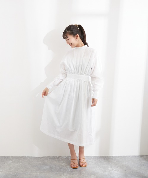 Wefst（ウェスト）の「【Wefst】60Sローンバックリボンワンピース（ワンピース・レディース・ブラック/オフホワイト/ミント・FREE）」の16枚目の写真