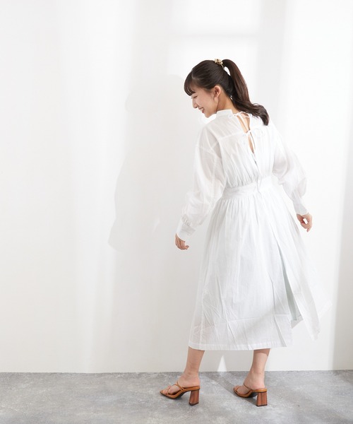 Wefst（ウェスト）の「【Wefst】60Sローンバックリボンワンピース（ワンピース・レディース・ブラック/オフホワイト/ミント・FREE）」の17枚目の写真