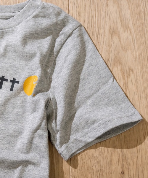 Carhartt（カーハート）の「【22】〔CARHARTT/カーハート〕ロゴTシャツ（Tシャツ/カットソー・キッズ・ブラック/グレー・6/LARGE/SMALL/4/5/MEDIUM/X-LARGE/7）」の4枚目の写真