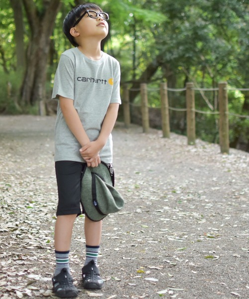 Carhartt（カーハート）の「【22】〔CARHARTT/カーハート〕ロゴTシャツ（Tシャツ/カットソー・キッズ・ブラック/グレー・6/LARGE/SMALL/4/5/MEDIUM/X-LARGE/7）」の11枚目の写真