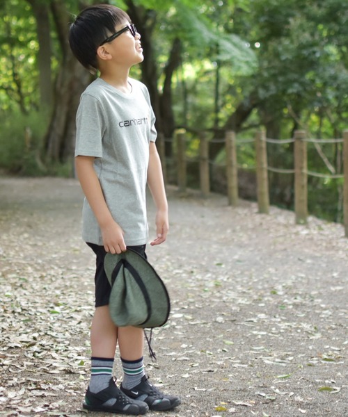 Carhartt（カーハート）の「【22】〔CARHARTT/カーハート〕ロゴTシャツ（Tシャツ/カットソー・キッズ・ブラック/グレー・6/LARGE/SMALL/4/5/MEDIUM/X-LARGE/7）」の10枚目の写真