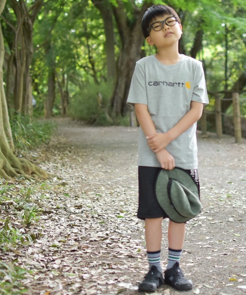 Carhartt（カーハート）の「【22】〔CARHARTT/カーハート〕ロゴTシャツ（Tシャツ/カットソー・キッズ・ブラック/グレー・6/LARGE/SMALL/4/5/MEDIUM/X-LARGE/7）」の17枚目の写真