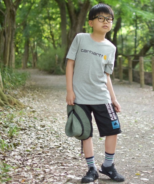 Carhartt（カーハート）の「【22】〔CARHARTT/カーハート〕ロゴTシャツ（Tシャツ/カットソー・キッズ・ブラック/グレー・6/LARGE/SMALL/4/5/MEDIUM/X-LARGE/7）」の14枚目の写真