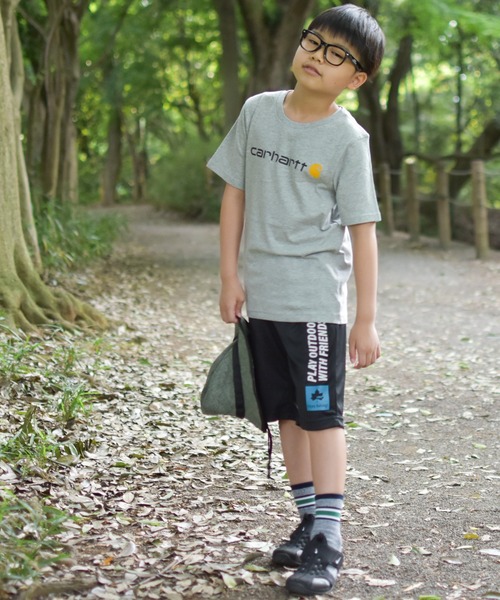 Carhartt（カーハート）の「【22】〔CARHARTT/カーハート〕ロゴTシャツ（Tシャツ/カットソー・キッズ・ブラック/グレー・6/LARGE/SMALL/4/5/MEDIUM/X-LARGE/7）」の9枚目の写真
