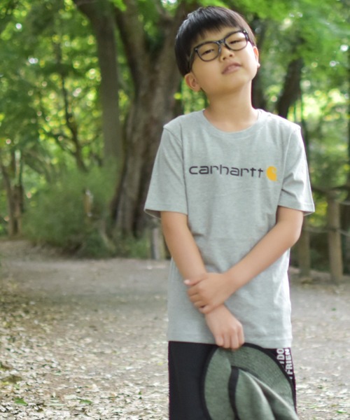 Carhartt（カーハート）の「【22】〔CARHARTT/カーハート〕ロゴTシャツ（Tシャツ/カットソー・キッズ・ブラック/グレー・6/LARGE/SMALL/4/5/MEDIUM/X-LARGE/7）」の16枚目の写真