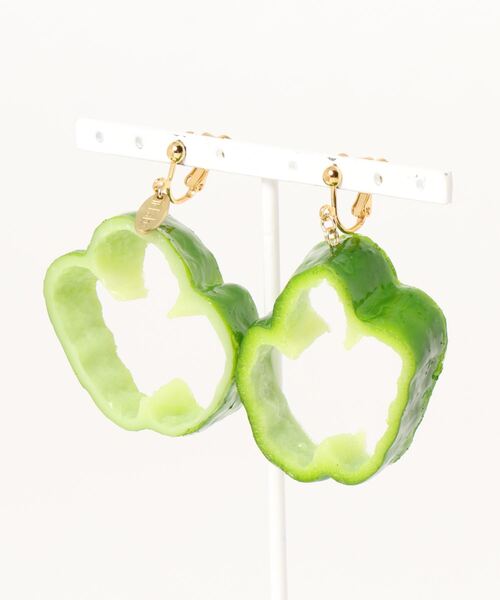 Port（ポート）の「【 ii-Fake / イーフェイク 】 (Fake Food Accessories) ピーマン/パプリカのイヤリング（イヤリング・レディース・グリーン/レッド/イエロー・FREE）」の8枚目の写真