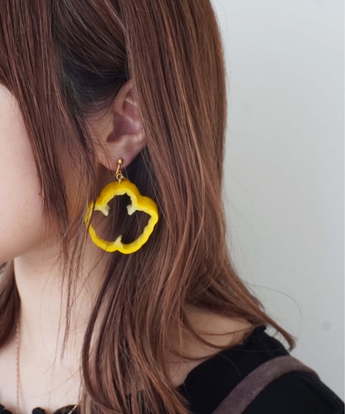 Port（ポート）の「【 ii-Fake / イーフェイク 】 (Fake Food Accessories) ピーマン/パプリカのイヤリング（イヤリング・レディース・グリーン/レッド/イエロー・FREE）」の7枚目の写真