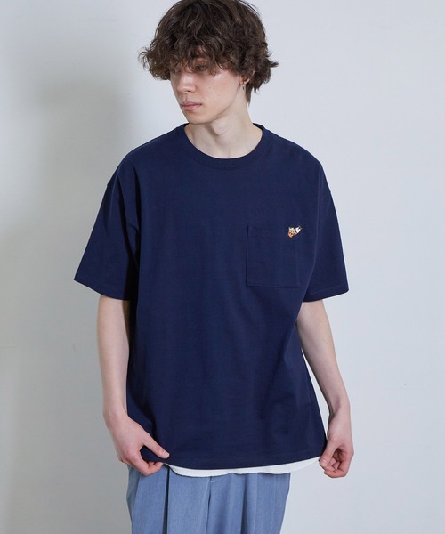 JUNRED（ジュンレッド）の「ベアポケットSS　T（Tシャツ/カットソー・メンズ・ホワイト/ベージュ/ミント/ネイビー・L/M/LL）」の13枚目の写真