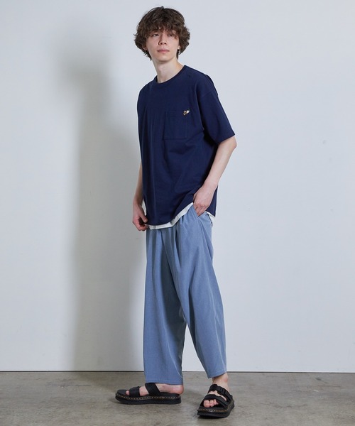 JUNRED（ジュンレッド）の「ベアポケットSS　T（Tシャツ/カットソー・メンズ・ホワイト/ベージュ/ミント/ネイビー・L/M/LL）」の16枚目の写真