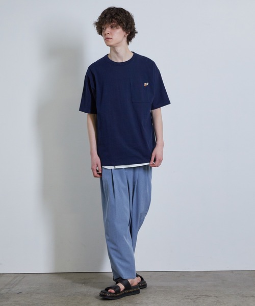 JUNRED（ジュンレッド）の「ベアポケットSS　T（Tシャツ/カットソー・メンズ・ホワイト/ベージュ/ミント/ネイビー・L/M/LL）」の15枚目の写真