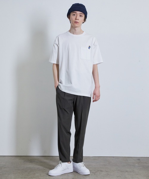 JUNRED（ジュンレッド）の「ベアポケットSS　T（Tシャツ/カットソー・メンズ・ホワイト/ベージュ/ミント/ネイビー・L/M/LL）」の20枚目の写真