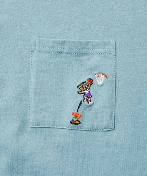 JUNRED（ジュンレッド）の「ベアポケットSS　T（Tシャツ/カットソー・メンズ・ホワイト/ベージュ/ミント/ネイビー・L/M/LL）」の22枚目の写真