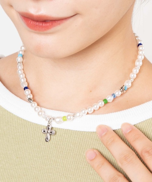 WEGO（ウィゴー）の「WEGO/ビーズミックスネックレス（ネックレス・レディース・その他1/その他4/その他3/その他2・FREE）」の4枚目の写真