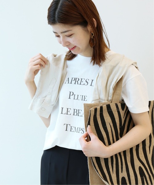 Simplicite（サンプリシテ）の「4段ロゴTシャツ◆（Tシャツ/カットソー・レディース・ホワイト/チャコールグレー/ブラック/イエロー・FREE）」の15枚目の写真