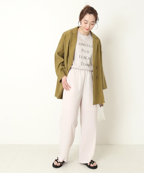 Simplicite（サンプリシテ）の「4段ロゴTシャツ◆（Tシャツ/カットソー・レディース・ホワイト/チャコールグレー/ブラック/イエロー・FREE）」の22枚目の写真