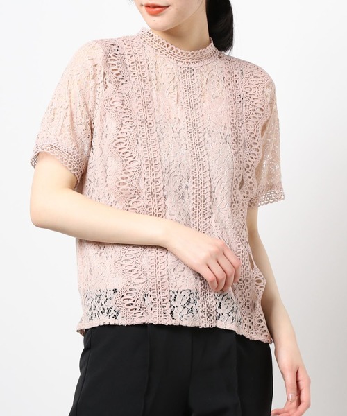 ABITOKYO(アビトーキョー)の「プチハイ総レースブラウス(シャツ/ブラウス・レディース・ベージュ/ピンク/ブラック/ホワイト・FREE)」の5枚目の写真