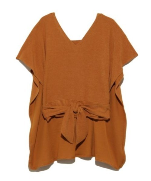 KIIRA（キーラ）の「KiiRA PILE BELT PONCHO ki-3417（Tシャツ/カットソー・レディース・ブラウン・ONE SIZE）」の8枚目の写真