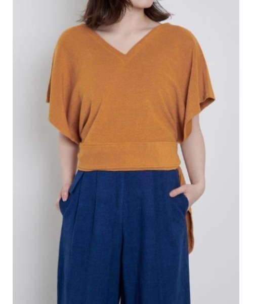 KIIRA（キーラ）の「KiiRA PILE BELT PONCHO ki-3417（Tシャツ/カットソー・レディース・ブラウン・ONE SIZE）」の4枚目の写真