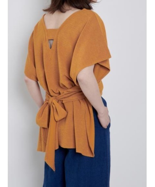 KIIRA（キーラ）の「KiiRA PILE BELT PONCHO ki-3417（Tシャツ/カットソー・レディース・ブラウン・ONE SIZE）」の5枚目の写真