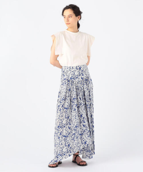 ISABEL MARANT(イザベルマラン)の「ISABEL MARANT AFILAO シルクストレッチ ヘムカットロングスカート(ベルト・レディース・ホワイト系その他/ピンク系その他/ブルー系その他2・34/36)」の16枚目の写真