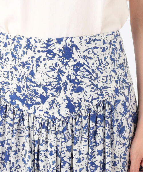 ISABEL MARANT(イザベルマラン)の「ISABEL MARANT AFILAO シルクストレッチ ヘムカットロングスカート(ベルト・レディース・ホワイト系その他/ピンク系その他/ブルー系その他2・34/36)」の12枚目の写真