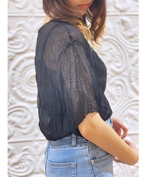 NOMAE | 【NOMAE】ワッシャーシアートップス(Tシャツ/カットソー)