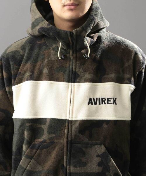 AVIREX（アヴィレックス）の「2トーン ビッグ フリース パーカー / 2TONE BIG FLEECE PARKA / アヴィレックス / AVIREX（その他アウター・メンズ・ネイビー/ブラウン/アイボリー/カモフラージュ・MEDIUM/LARGE/X-LARGE/XX-LARGE）」の20枚目の写真
