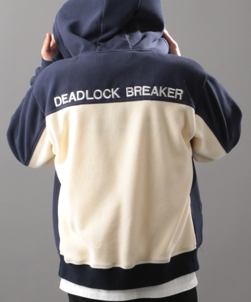 AVIREX（アヴィレックス）の「2トーン ビッグ フリース パーカー / 2TONE BIG FLEECE PARKA / アヴィレックス / AVIREX（その他アウター・メンズ・ネイビー/ブラウン/アイボリー/カモフラージュ・MEDIUM/LARGE/X-LARGE/XX-LARGE）」の12枚目の写真