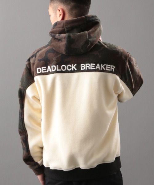 AVIREX（アヴィレックス）の「2トーン ビッグ フリース パーカー / 2TONE BIG FLEECE PARKA / アヴィレックス / AVIREX（その他アウター・メンズ・ネイビー/ブラウン/アイボリー/カモフラージュ・MEDIUM/LARGE/X-LARGE/XX-LARGE）」の13枚目の写真