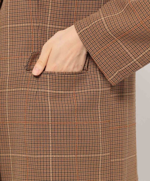 JEANASIS（ジーナシス）の「モールチェックテーラージャケット/214419（テーラードジャケット・レディース・グレー系その他/ブラウン系その他・FREE）」の22枚目の写真