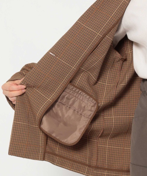 JEANASIS（ジーナシス）の「モールチェックテーラージャケット/214419（テーラードジャケット・レディース・グレー系その他/ブラウン系その他・FREE）」の16枚目の写真