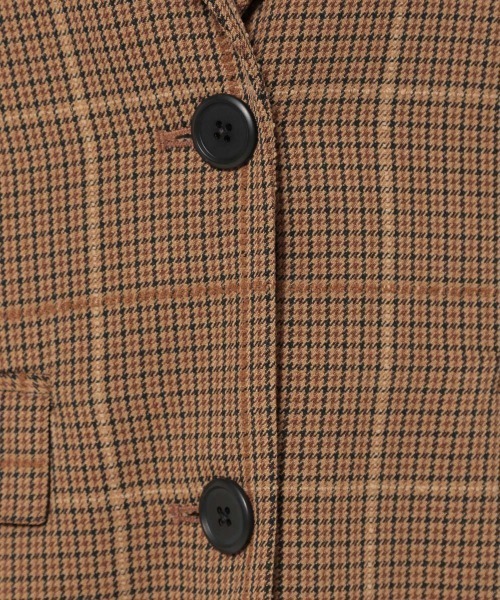 JEANASIS（ジーナシス）の「モールチェックテーラージャケット/214419（テーラードジャケット・レディース・グレー系その他/ブラウン系その他・FREE）」の20枚目の写真