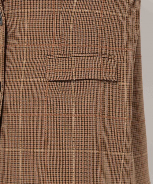 JEANASIS（ジーナシス）の「モールチェックテーラージャケット/214419（テーラードジャケット・レディース・グレー系その他/ブラウン系その他・FREE）」の13枚目の写真