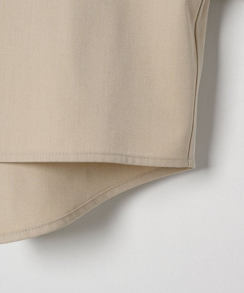 DOOPZ(ドープス)の「WIDE SLEEVE RAGLAN SHORT SHIRT / ワイドスリーブラグランショートシャツ(シャツ/ブラウス・メンズ・チャコールグレー/ベージュ・SMALL/MEDIUM/LARGE)」の7枚目の写真