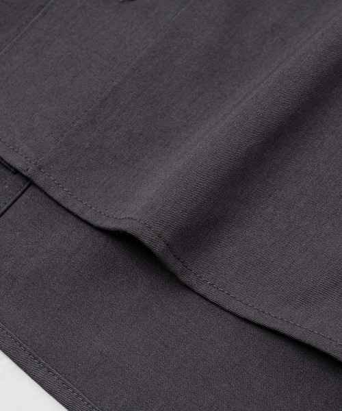 DOOPZ(ドープス)の「WIDE SLEEVE RAGLAN SHORT SHIRT / ワイドスリーブラグランショートシャツ(シャツ/ブラウス・メンズ・チャコールグレー/ベージュ・SMALL/MEDIUM/LARGE)」の15枚目の写真