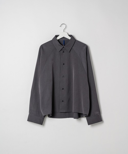 DOOPZ(ドープス)の「WIDE SLEEVE RAGLAN SHORT SHIRT / ワイドスリーブラグランショートシャツ(シャツ/ブラウス・メンズ・チャコールグレー/ベージュ・SMALL/MEDIUM/LARGE)」の12枚目の写真