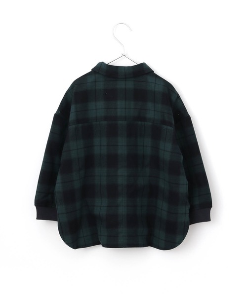 MAKE YOUR DAY（メイクユアデイ）の「チェックCPOジャケット■80～140cm（その他アウター・キッズ・ブラウン/グリーン・90/100/110/120/80/130/140）」の7枚目の写真