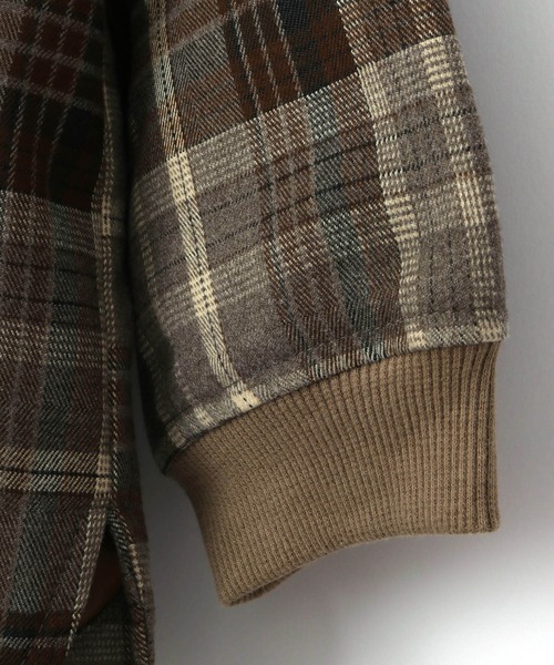 MAKE YOUR DAY（メイクユアデイ）の「チェックCPOジャケット■80～140cm（その他アウター・キッズ・ブラウン/グリーン・90/100/110/120/80/130/140）」の17枚目の写真