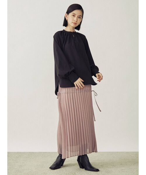 COTORICA（コトリカ）の「【THE DAYZ TOKYO】ステッチカラーラウンドテールブラウス（シャツ/ブラウス・レディース・オフホワイト/ブラック/ブラウン・SMALL/MEDIUM）」の12枚目の写真