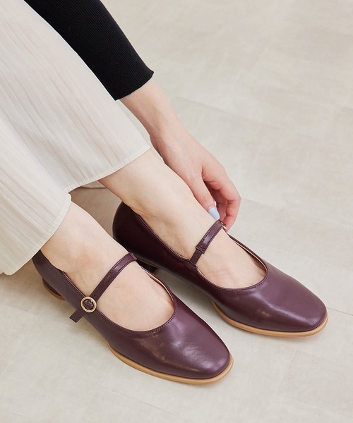 ROPE' PICNIC(ロペピクニック)の「ラウンドヒールメリージェーンパンプス(パンプス・レディース・ブラック/ワイン・23.0cm/23.5cm/24.0cm/24.5cm/25.0cm/22.5cm)」の9枚目の写真